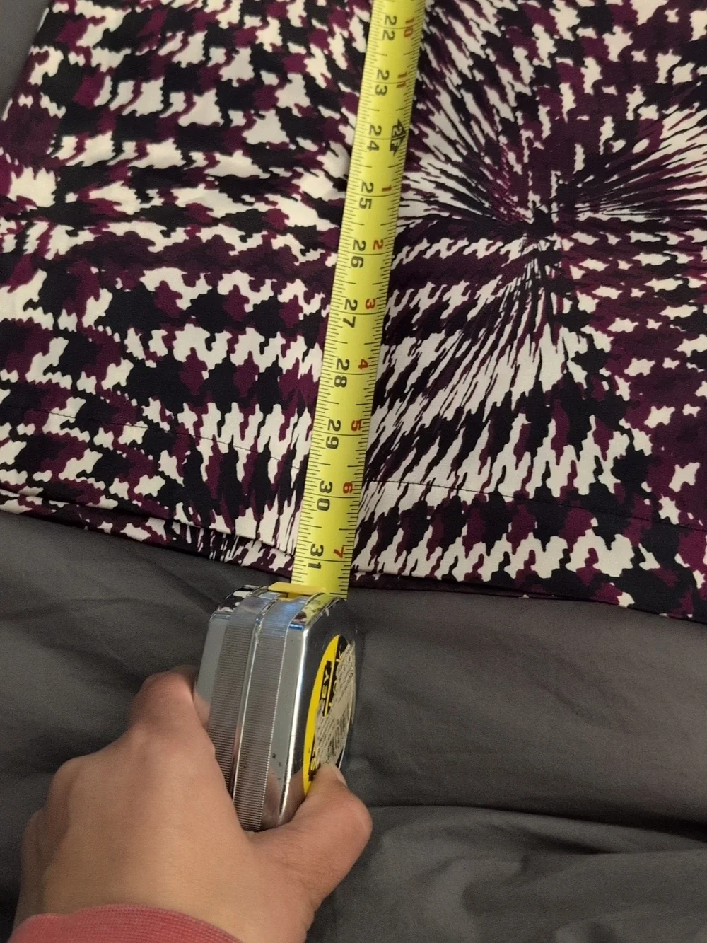 Apt. 9 Purple Patterned Cap Sleeve Dress Size Medium Q - Picture 5 of 9